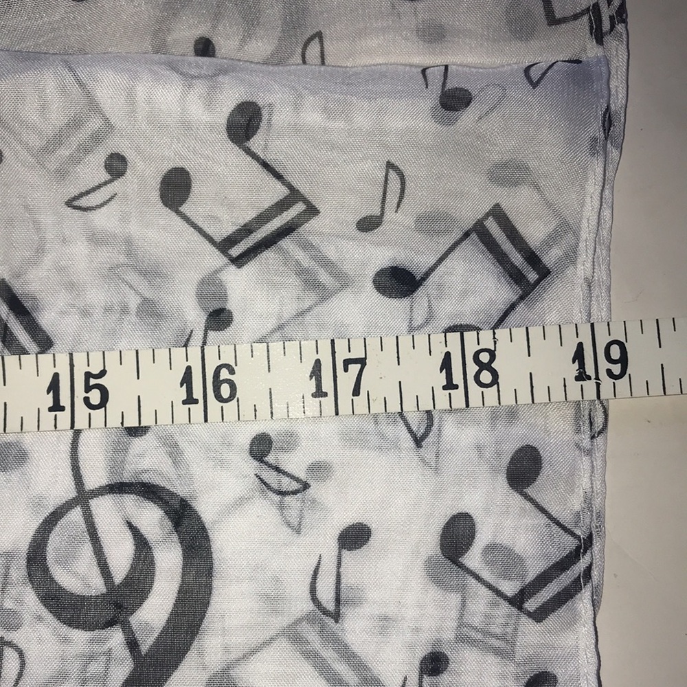 Women’s NIP Musical Note Scarf - Picture 3 of 4